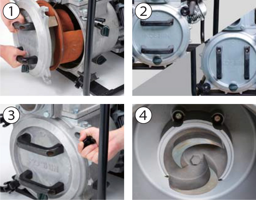 Съемная крышка мотопомпы KTH-80S